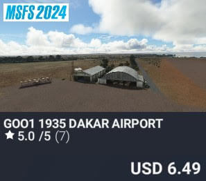 GOO1 1935 Dakar Airport by REDWING. USD $6.49