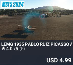 LEMG 1935 Pablo Ruiz Picasso Airport by REDWING. USD $4.99