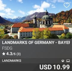 Landmarks of Germany - Bayern by FSDG. USD $10.99