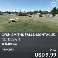 CYSH Smiths Falls-Montague Airport by NetDesign. USD $9.99