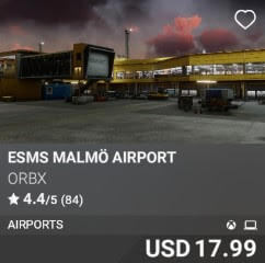 ESMS Malmö Airport by Orbx. USD $17.99