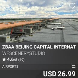ZBAA Beijing Capital International Airport by WFSceneryStudio. USD $26.99