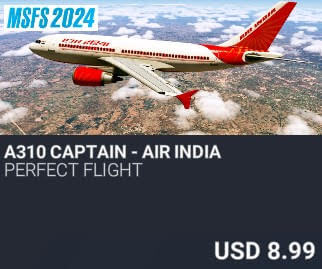 A310 Captain - Air India by Perfect Flight. USD $8.99