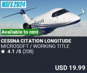 Cessna Citation Longitude by Microsoft / Working Title. USD $19.99