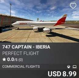 747 Captain - Iberia by Perfect Flight. USD $8.99