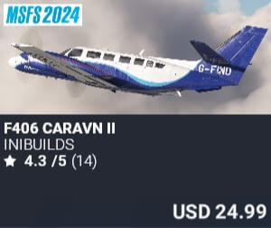 F406 Caravn II by iniBuilds. USD $24.99