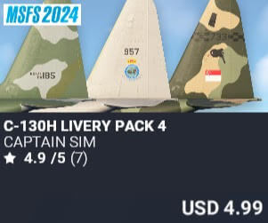 C-130H Livery Pack 4 by Captain Sim. USD $4.99