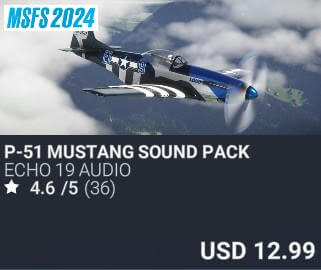 P-51 Mustang Sound Pack by Echo 19 Audio. USD $12.99