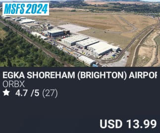 EGKA Shoreham (Brighton) Airport by Orbx. USD $13.99
