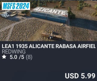 LEA1 1935 Alicante Rabasa Airfield by REDWING. USD $5.99
