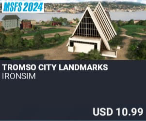 Tromso City Landmarks by Ironsim. USD $10.99