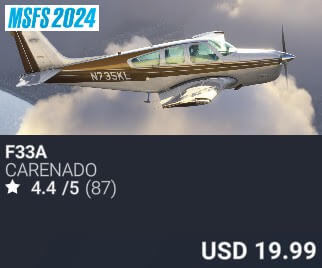 F33A by Carenado. USD $19.99