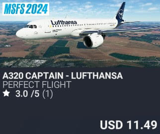 A320 Captain - Lufthansa by Perfect Flight. USD $11.49