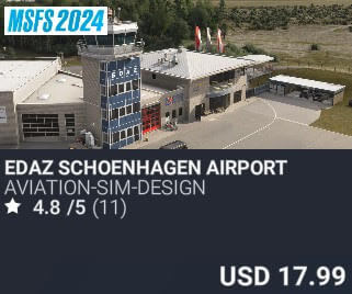 EDAZ Schoenhagen Airport by Aviation-Sim-Design. USD $17.99