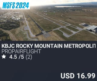KBJC Rocky Mountain Metropolitan Airport MSFS24 by Propairflight. USD $16.99