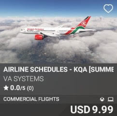 Airline Schedules - KQA [Summer 2025] by VA SYSTEMS. USD $9.99