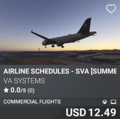 Airline Schedules - SVA [Summer 2025] by VA SYSTEMS. USD $12.49