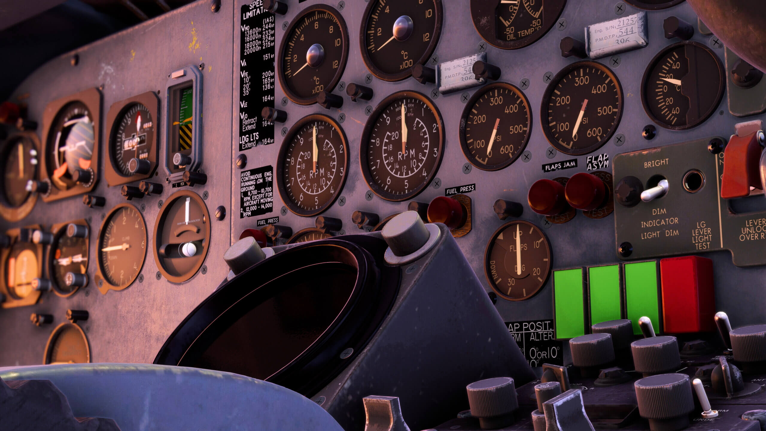 NAMC YS-11 Instrument Panel