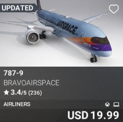 787-9 by BravoAirspace. USD $19.99