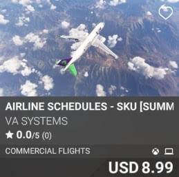 Airline Schedules - SKU [Summer 2025] by VA SYSTEMS. USD $8.99