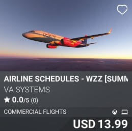 Airline Schedules - WZZ [Summer 2025] by VA SYSTEMS. USD $13.99