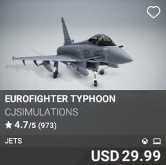Eurofighter Typhoon by CJSimulations. USD $29.99