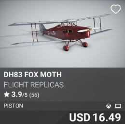 DH83 Fox Moth by Flight Replicas. USD $16.49