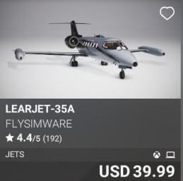 Learjet-35a by Flysimware. USD $39.99