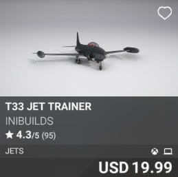 T33 Jet Trainer by iniBuilds. USD $19.99