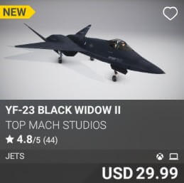 YF-23 BLACK WIDOW II by Top Mach Studios. USD $29.99