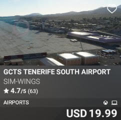 GCTS Tenerife South Airport by Sim-Wings. USD $19.99