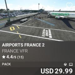 Airports FRANCE 2 by France VFR. USD $29.99