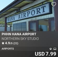 PHHN Hana Airport by Northern Sky Studio. USD $7.99