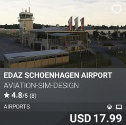 EDAZ Schoenhagen Airport by Aviation-Sim-Design. USD $17.99