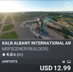 KALB Albany International Airport by msfscenerybuilders. USD $12.99
