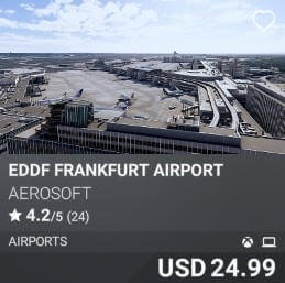 EDDF Frankfurt Airport by Aerosoft. USD $24.99