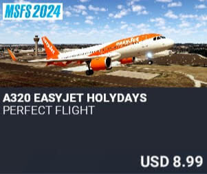 A320 EasyJet Holydays by Perfect Flight. USD $8.99