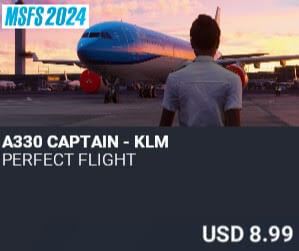 A330 Captain - KLM by Perfect Flight. USD $8.99