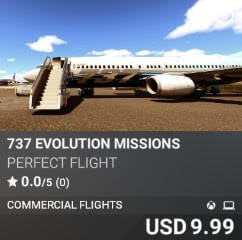 737 Evolution Missions by Perfect Flight. USD $9.99