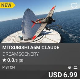 Mitsubishi A5M Claude by Dreamscenery. USD $6.99