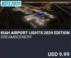 KIAH Airport Lights 2024 Edition by Dreamscenery. USD $9.99