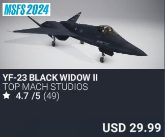 YF-23 BLACK WIDOW II by Top Mach Studios. USD $29.99