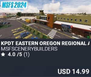 KPDT Eastern Oregon Regional Airport by msfscenerybuilders. USD $14.99