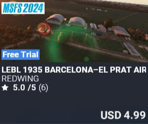 LEBL 1935 Barcelona–El Prat Airport by REDWING. USD $4.99