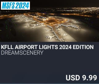 KFLL Airport Lights 2024 Edition by Dreamscenery. USD $9.99