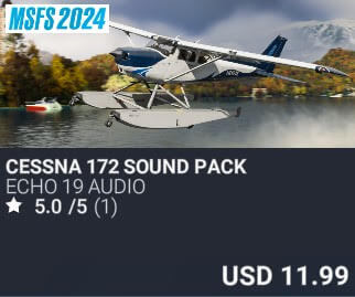 Cessna 172 Sound Pack by Echo 19 Audio. USD $11.99