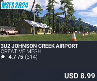 3U2 Johnson Creek Airport by Creative Mesh. USD $8.99