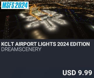 KCLT Airport Lights 2024 Edition by Dreamscenery. USD $9.99