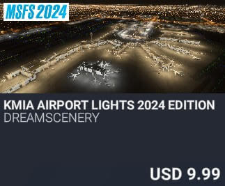 KMIA Airport Lights 2024 Edition by Dreamscenery. USD $9.99
