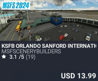 KSFB Orlando Sanford International Airport by msfscenerybuilders. USD $13.99